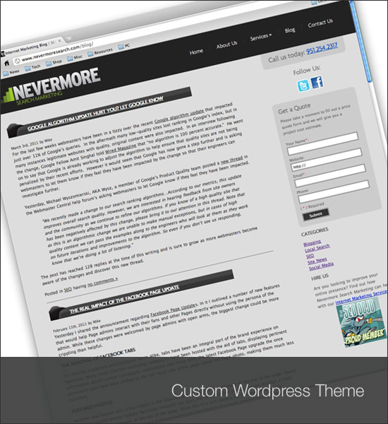 Nevermore Search Blog Theme