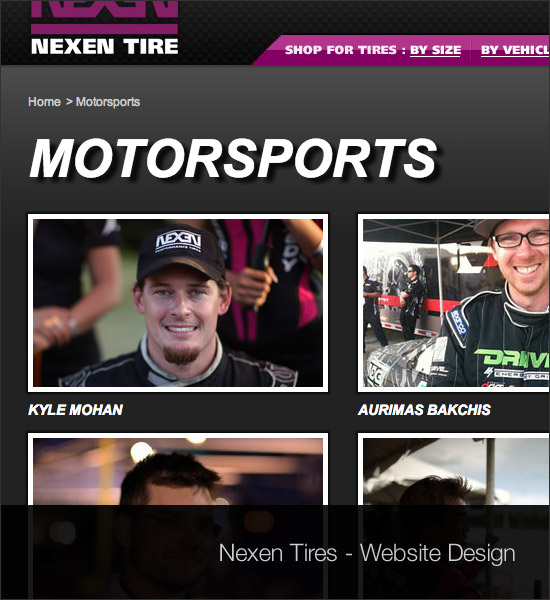 Nexen Tires page